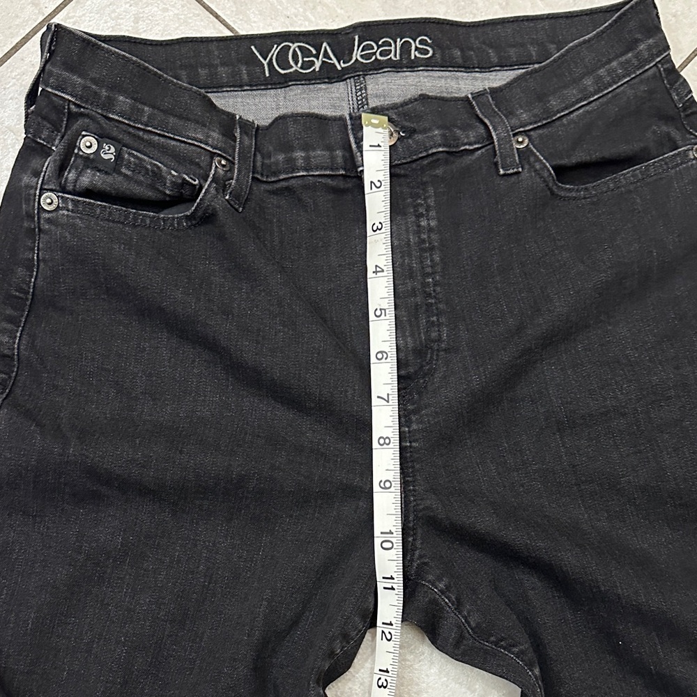 YOGA JEANS Y2K Women's Black Retro High Rise Jeans, made in Canada 31x28 - Picture 5 of 11